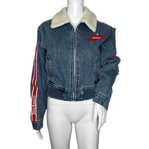 Juicy Couture Fur Collared Denim Jacket